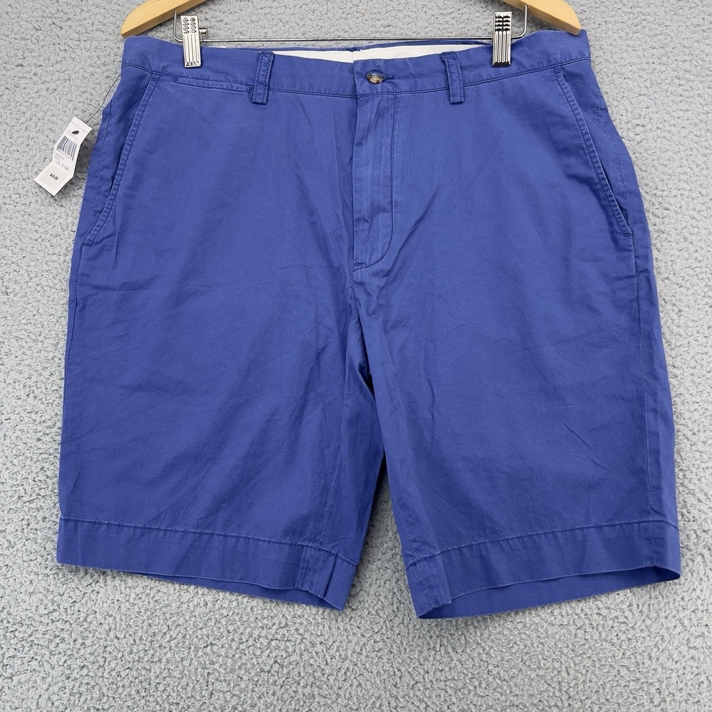Polo Ralph Lauren Mens Chino Shorts Size 35 Royal Blue 10 Inch Cotton NWT - Picture 12 of 14